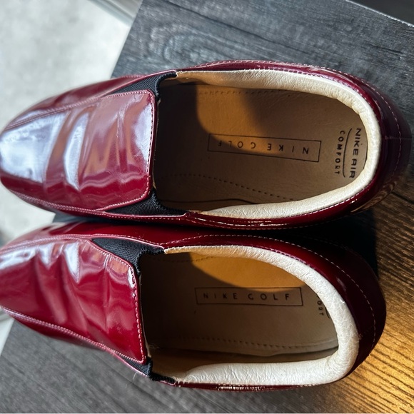 Like New Women’s Nike Golf Shoes Red Patent Leather Size 7.5 Color Red - Picture 4 of 6